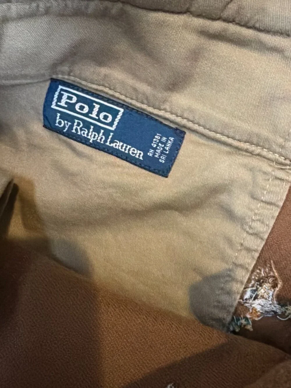 Vintage Polo Ralph Lauren Corduroy Pants Mens 40x32 Brown Duck Hunt Embroidered